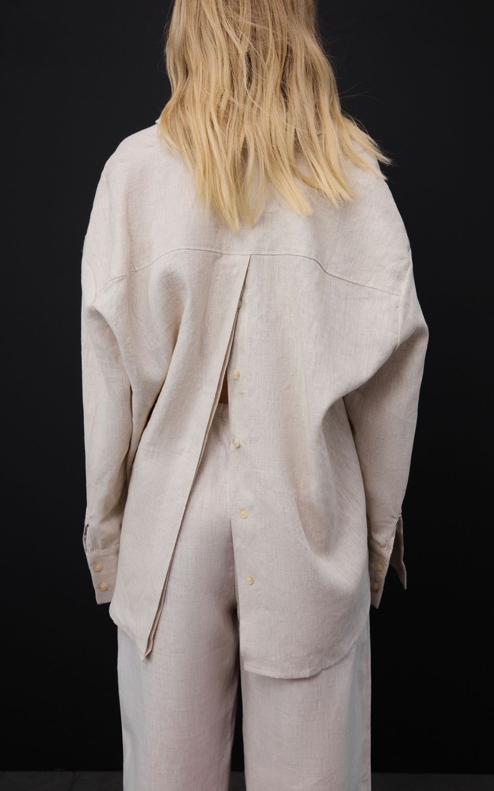 Organic Hemp Shirt with Accent Back