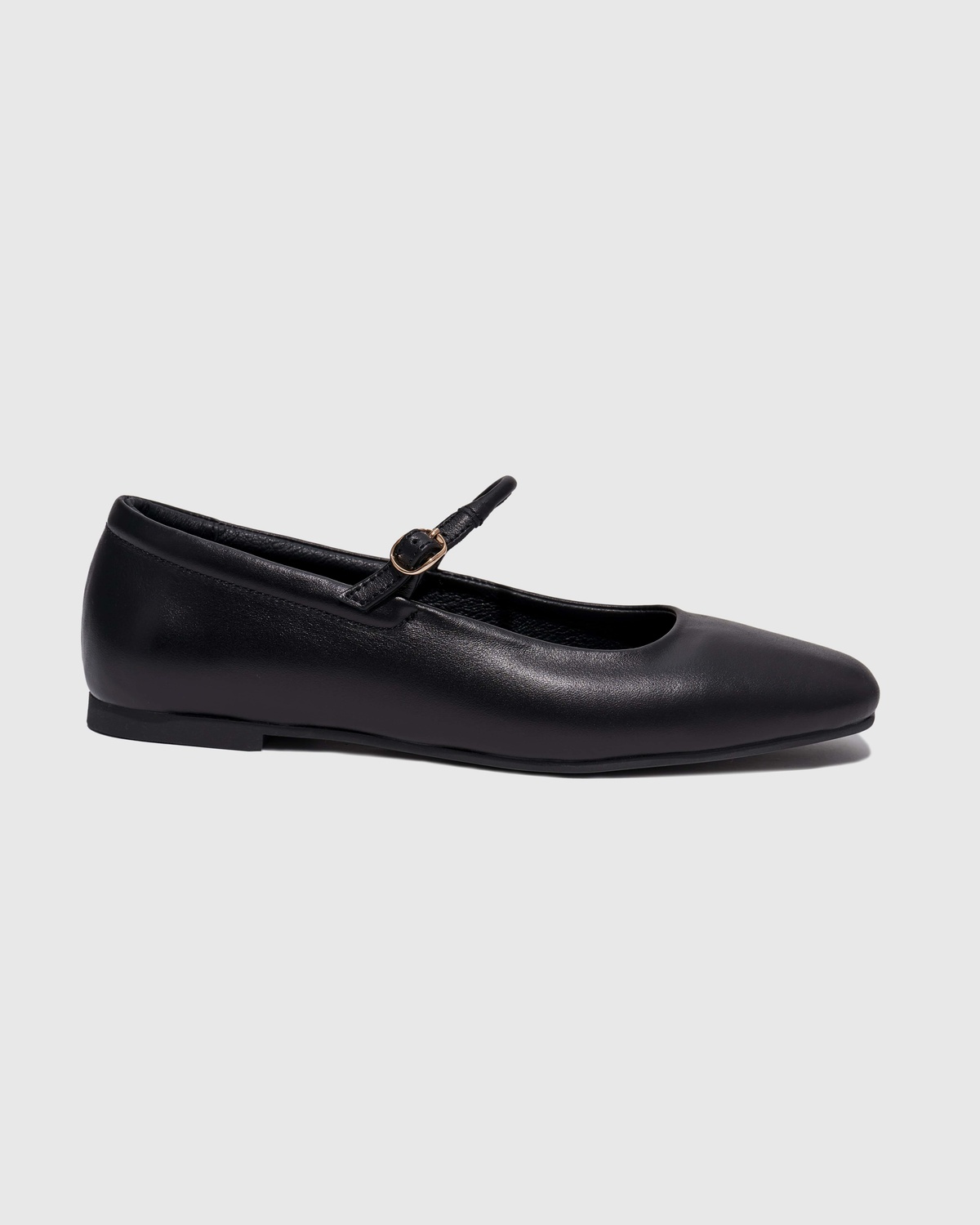 MARY JANE Leather Ballet Flats 