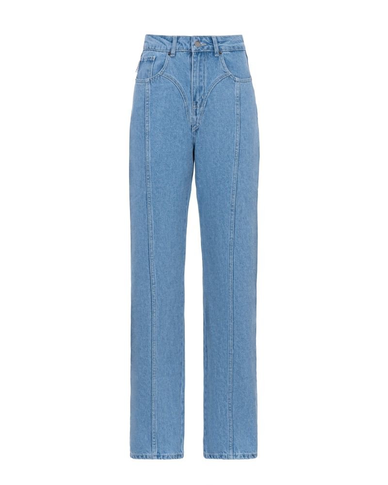 High Waisted Straight Cut BIKINI Jeans