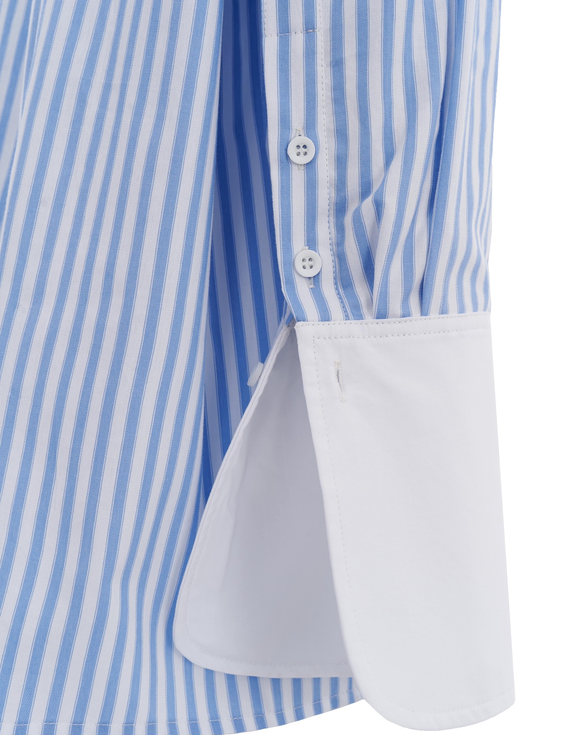 Striped Shirt with White Cuffs