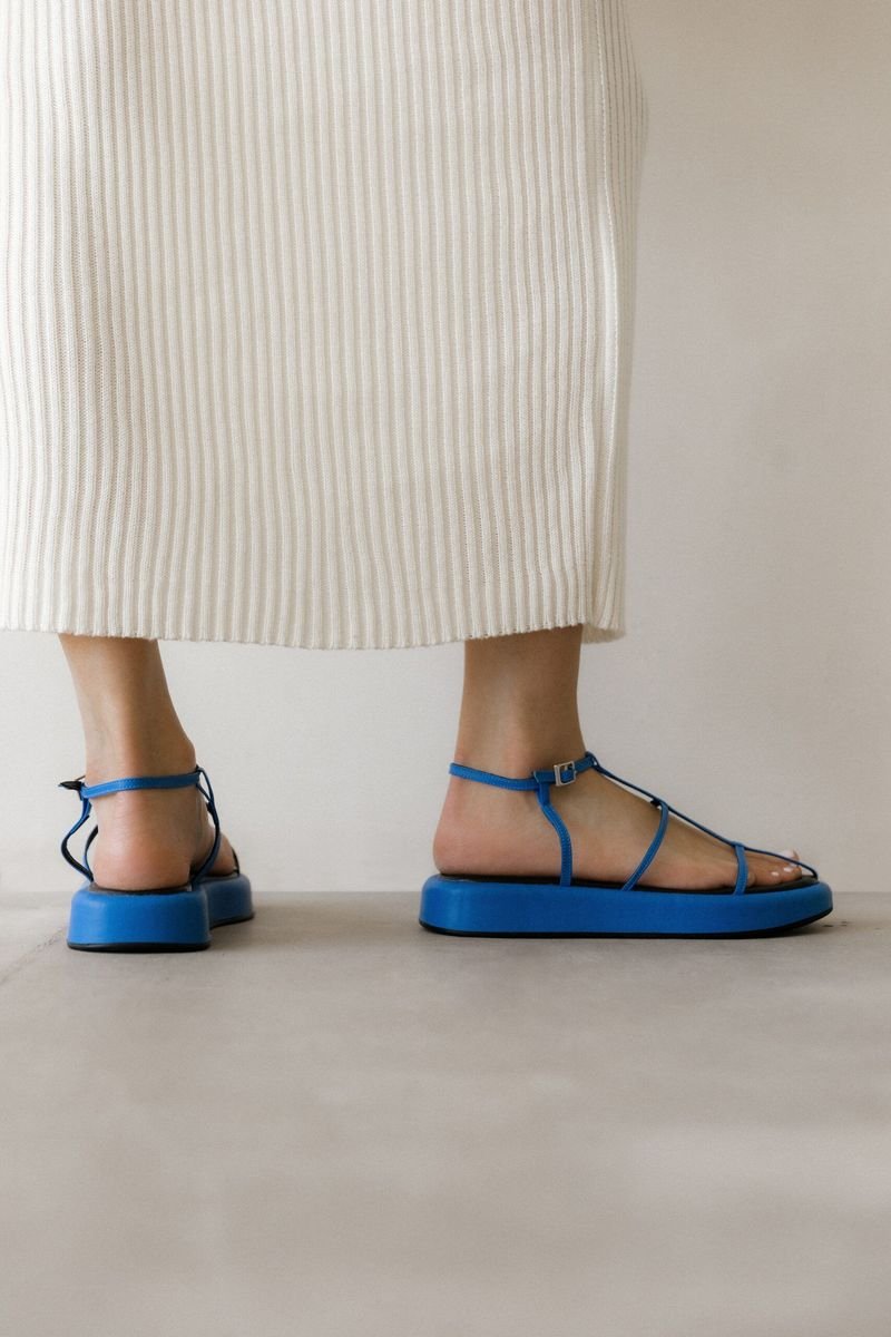 Leather Sandals with Thin Straps