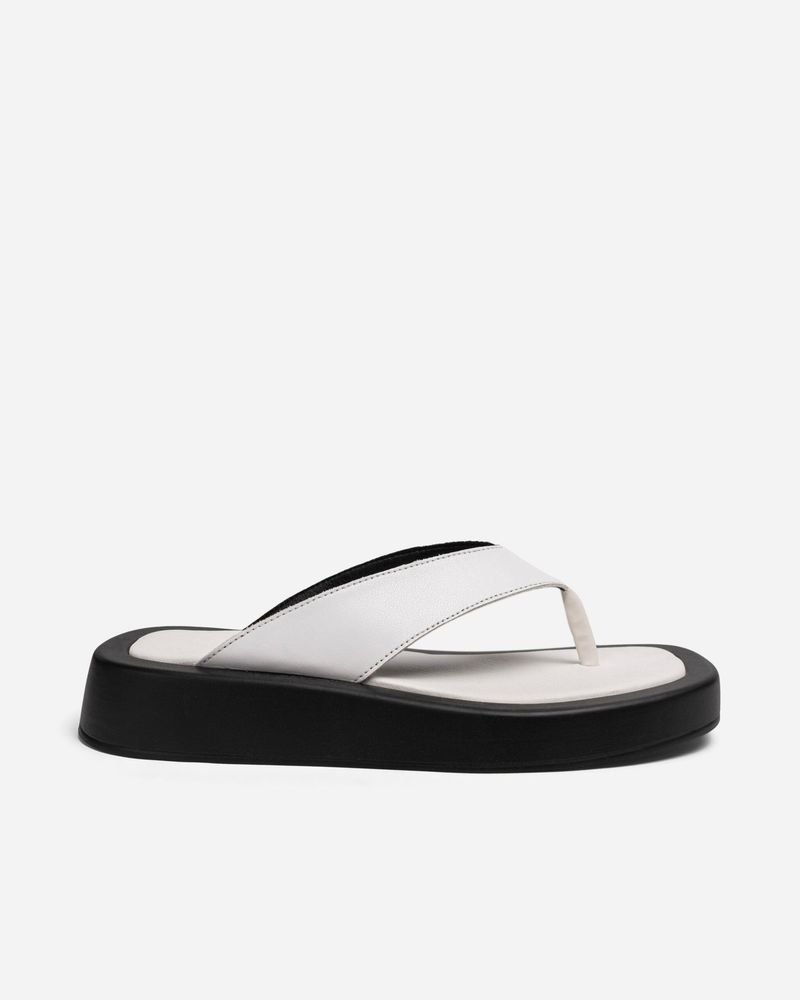 Thong Leather Slides
